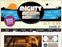 Tablet Screenshot of mightymississippimusicfestival.com